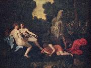 Nicolas Poussin Narcissus and Echo France oil painting artist